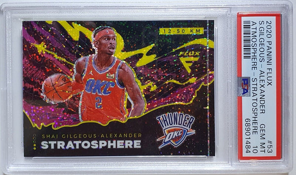 2020 Panini Flux Shai Gilgeous-Alexander #53 STRATOSPHERE - PSA 10 (POP 4)
