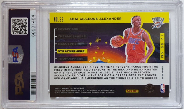2020 Panini Flux Shai Gilgeous-Alexander #53 STRATOSPHERE - PSA 10 (POP 4)