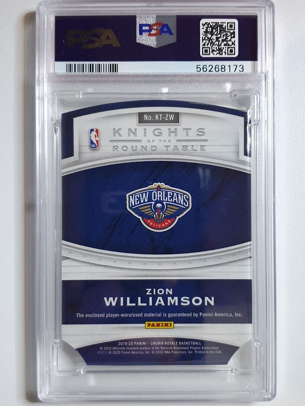 2019 Crown Royale Zion Williamson Rookie #PATCH Player Worn Jersey RC - PSA 9
