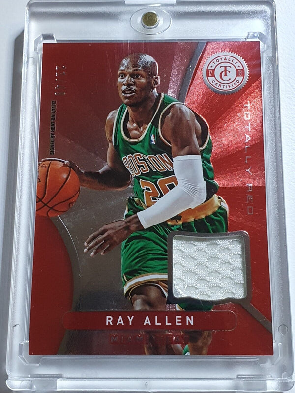 2012 Totally Certified Ray Allen #PATCH PRIME RED /49 Game Worn Jersey - Rare