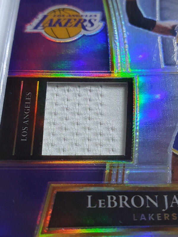 2021 Select Lebron James #PATCH SILVER Game Worn Jersey - PSA 9 (POP 4)