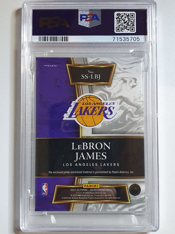 2021 Select Lebron James #PATCH SILVER Game Worn Jersey - PSA 9 (POP 4)