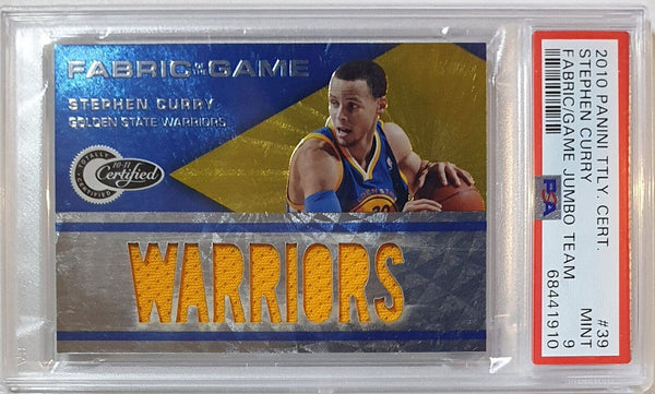 2010 Totally Certified Stephen Curry #PATCH /99 Game Worn Jersey - PSA 9 (POP 2)