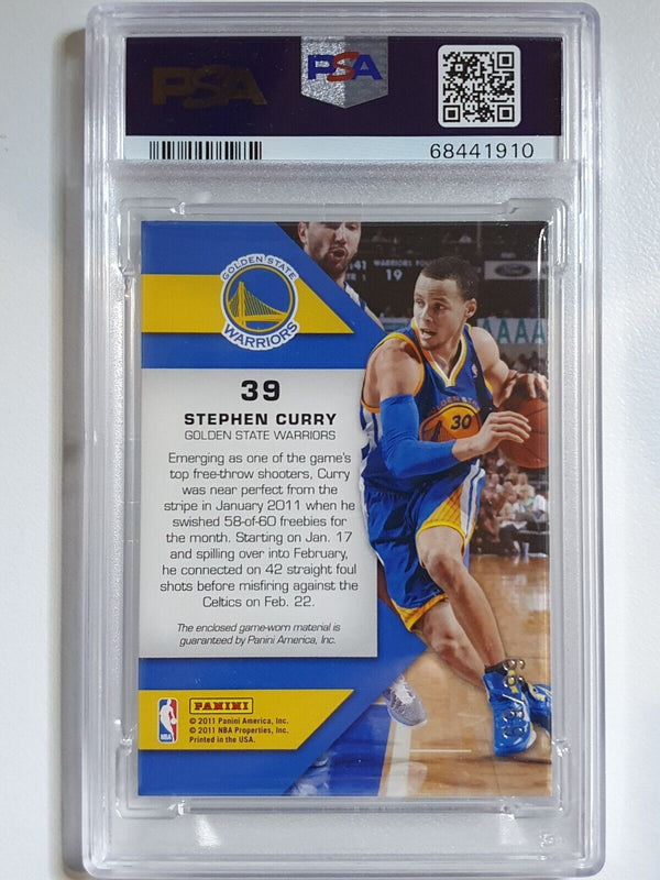 2010 Totally Certified Stephen Curry #PATCH /99 Game Worn Jersey - PSA 9 (POP 2)