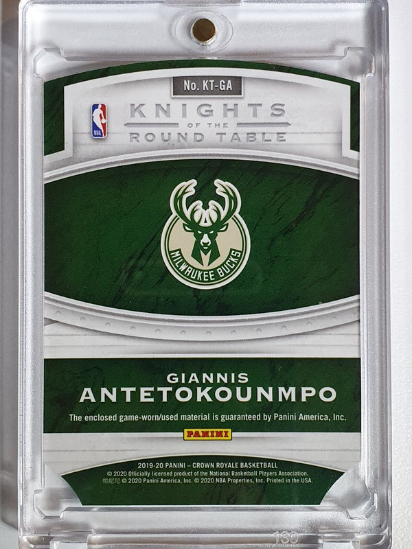 2019 Crown Royale Giannis Antetokounmpo #PATCH Game Worn Jersey - Rare