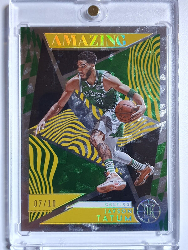 2021 Panini Illusions Jayson Tatum #9 GOLD /10 Holo Amazing - Very Rare