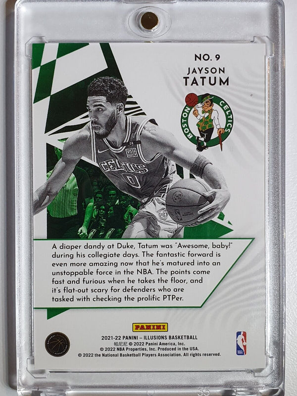 2021 Panini Illusions Jayson Tatum #9 GOLD /10 Holo Amazing - Very Rare