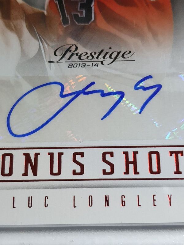 2013 Panini Prestige Luc Longley AUTO RED /75 Bonus Shots Autograph - Rare