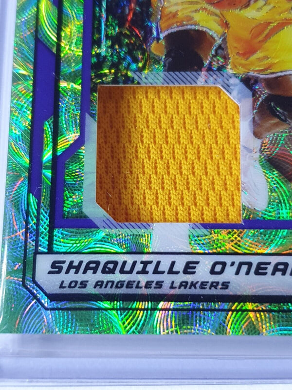 2019 Panini Shaquille O'Neal #PATCH GREEN SCOPE /25 Game Worn - Very Rare