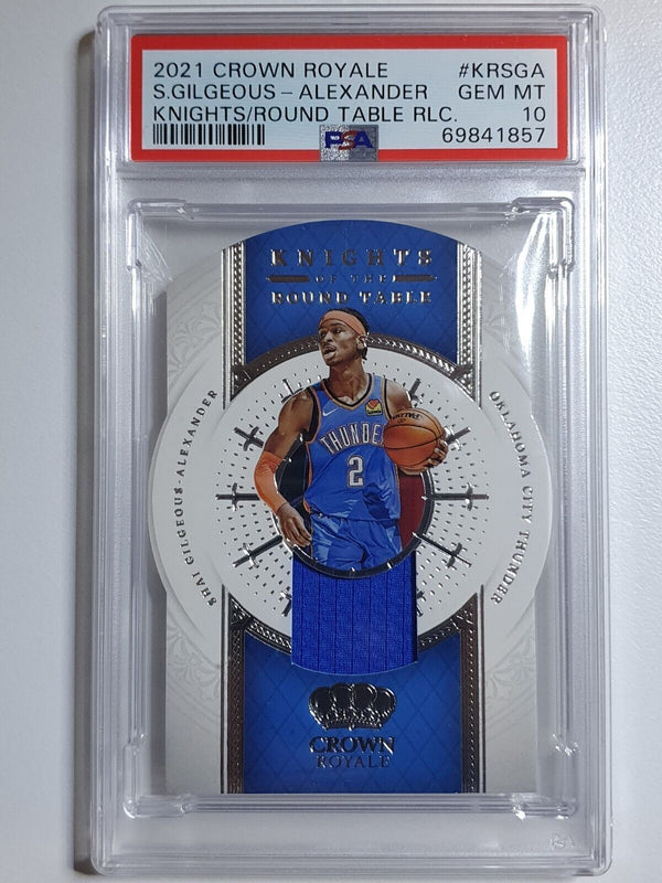 2021 Crown Royale Shai Gilgeous-Alexander #PATCH Game Jersey - PSA 10 (POP 1)