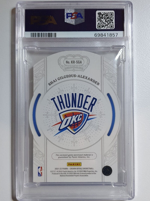 2021 Crown Royale Shai Gilgeous-Alexander #PATCH Game Jersey - PSA 10 (POP 1)