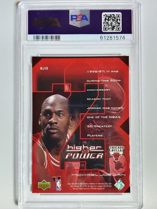 1999 Upper Deck Michael Jordan Higher Power #MJ10 HOLO - PSA 9 (POP 35)