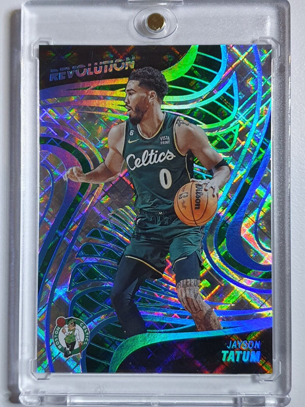 2022 Panini Revolution Jayson Tatum #23 COSMIC Holo /99 - Ready to Grade