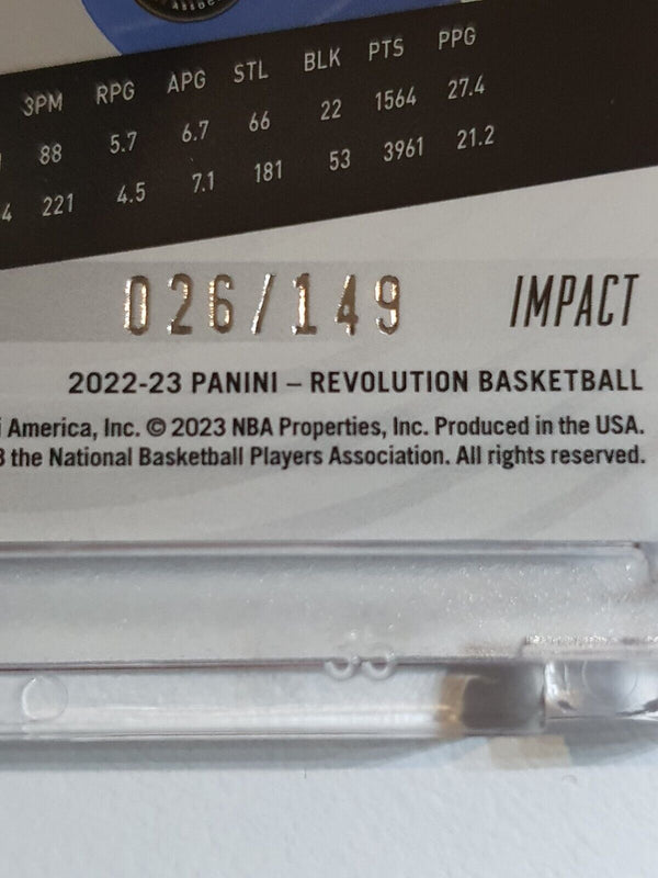 2022 Panini Revolution Ja Morant #93 IMPACT /149 Holo - Ready to Grade