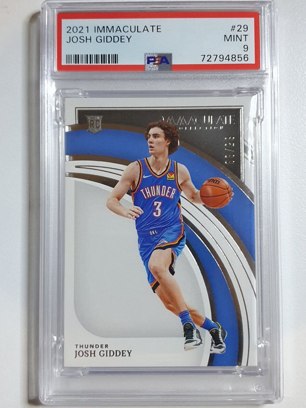 2021 Panini Immaculate Josh Giddey Rookie #29 RC /99 - PSA 9 (POP 1)
