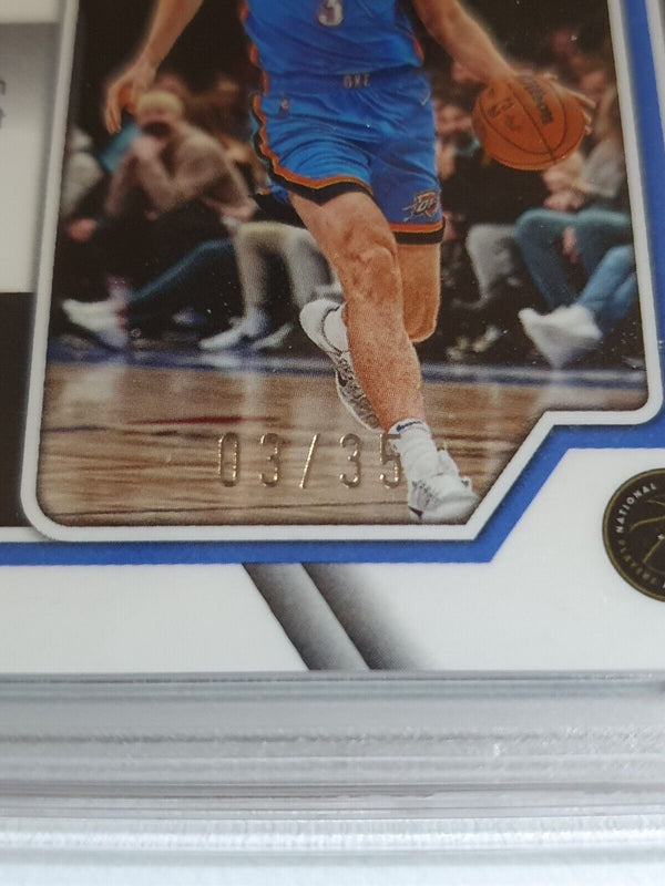 2021 Obsidian Josh Giddey Rookie ORANGE /35 HOLO Pitch Black RC - PSA 10 (POP 4)