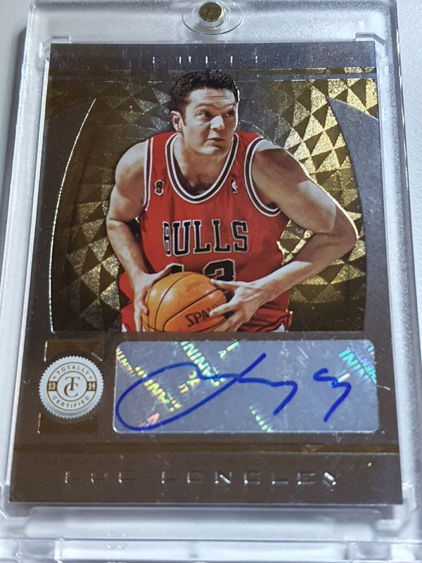 2013 Totally Certified Luc Longley AUTO GOLD /25 Signatures - Very Rare