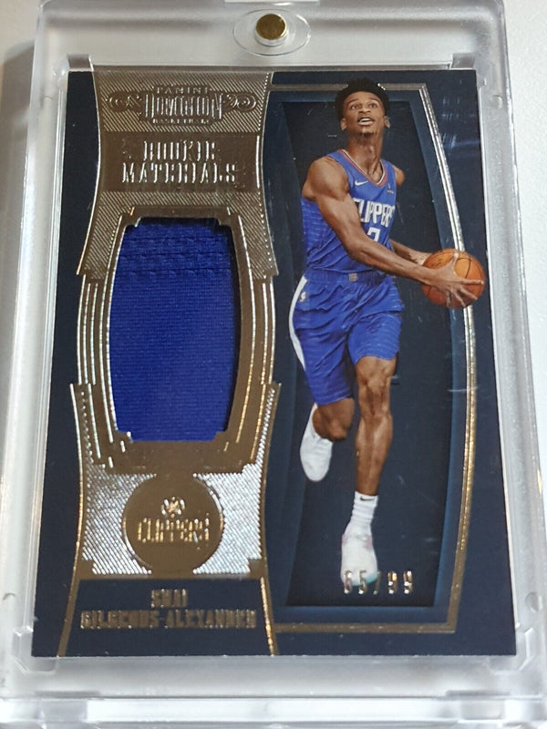 2018 Panini Dominion Shai Gilgeous-Alexander Rookie #PATCH /99 Game Worn Jersey