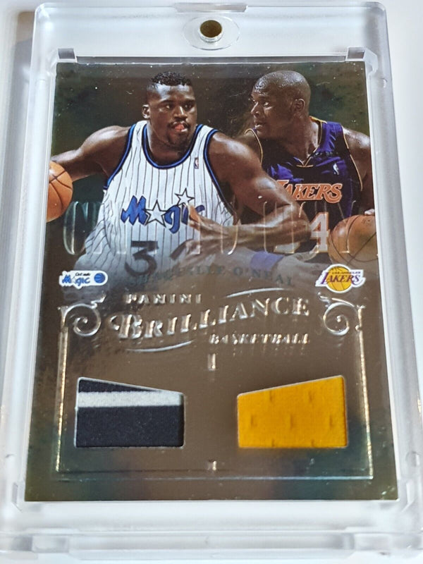 2012 Panini Brilliance Shaquille O'Neal #PATCH Dual Game Worn Jerseys - Rare