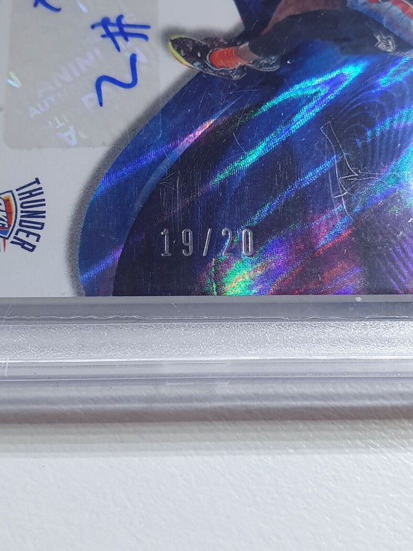 2021 Panini Shai Gilgeous-Alexander AUTO /20 MOON LAVA Player of the Day - BGS