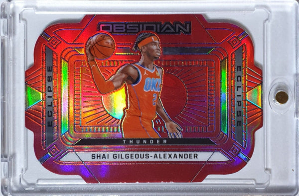 2020 Obsidian Shai Gilgeous-Alexander #31 RED FLOOD Eclipse Die Cut - Rare