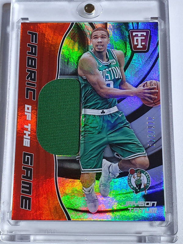 2017 Totally Certified Jayson Tatum Rookie #PATCH /249 Worn Jersey RC - Rare