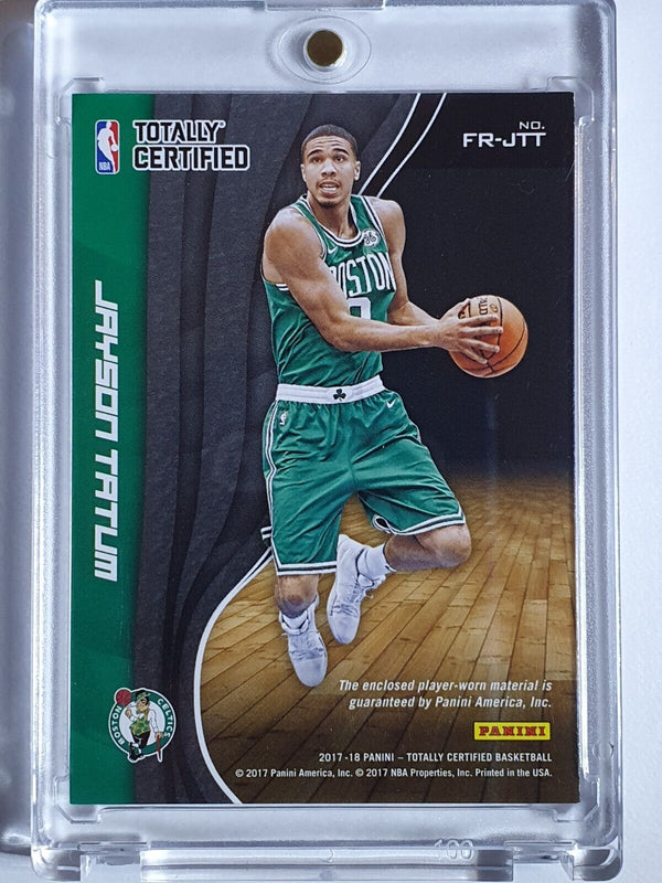 2017 Totally Certified Jayson Tatum Rookie #PATCH /249 Worn Jersey RC - Rare