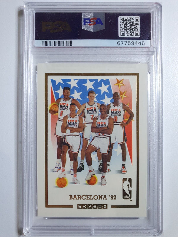 1992 Skybox Dream Team USA COMPLETE 18 Card Set ALL PSA 9 - Jordan + Magic