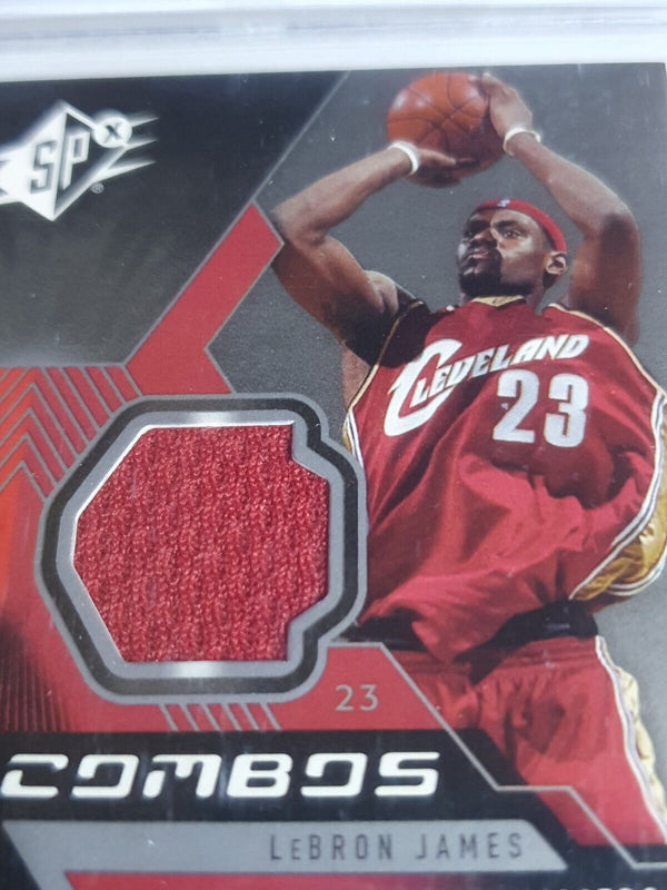 2005 SPx Michael Jordan LeBron James #PATCH Dual Game Worn Jerseys - BGS 9