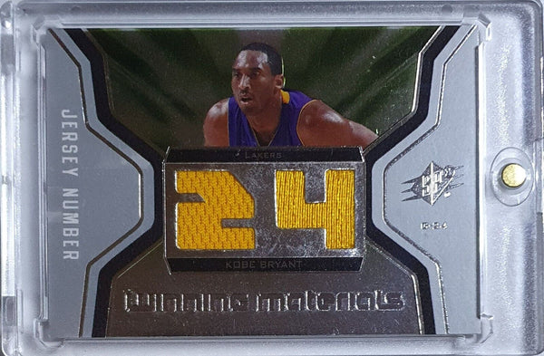 2007 Upper Deck SPx Kobe Bryant #PATCH Game Worn Dual Jerseys - Rare