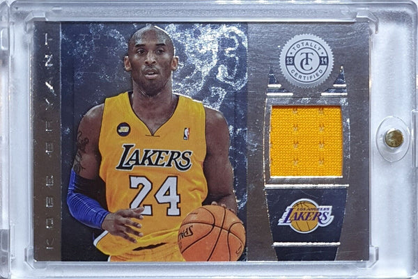 2013 Panini Totally Certified Kobe Bryant #PATCH Game Worn Jersey - Rare