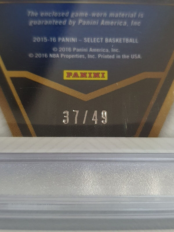 2015 Select Stephen Curry #PATCH ORANGE /49 Game Worn Jersey - PSA 9 (POP 3)