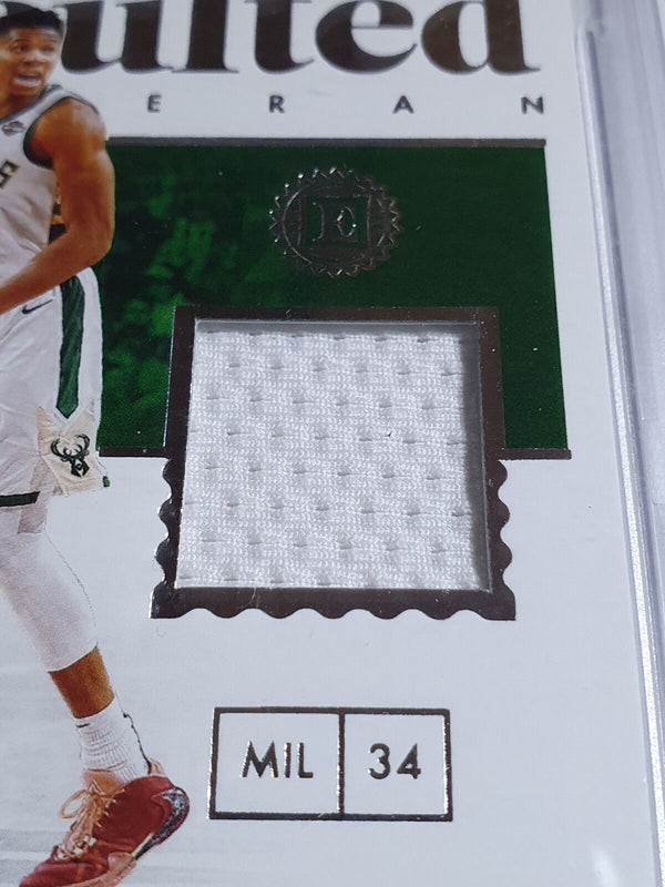 2019 Encased Giannis Antetokounmpo #PATCH /149 Game Jersey - PSA 10 (POP 2)