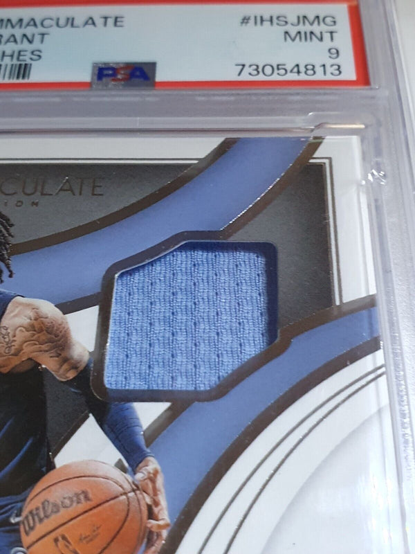 2021 Immaculate Ja Morant #PATCH 12/99 Game Worn Jersey Number - PSA 9 (POP 1)