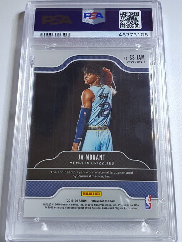2019 Prizm Ja Morant Rookie #PATCH ORANGE ICE Game Worn Jersey - PSA 9 (LOW POP)