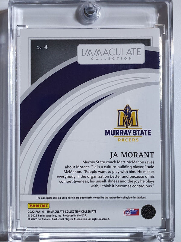 2022 Panini Immaculate Ja Morant #4 SILVER Prizm /49 - Ready to Grade