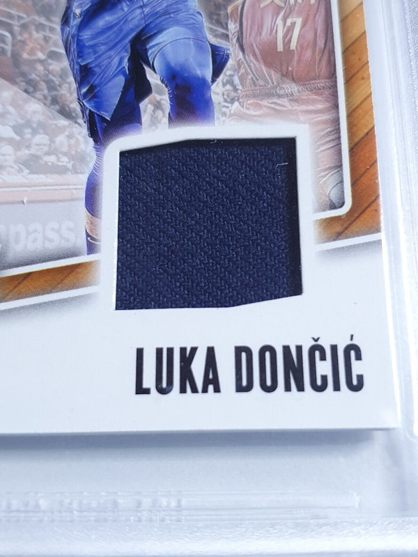 2019 Panini Father's Day Luka Doncic #PATCH /99 Game Worn Jersey - BGS 9 (POP 2)