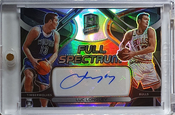 2021 Panini Spectra Luc Longley AUTO HOLO /99 Full Spectrum Signature - Rare