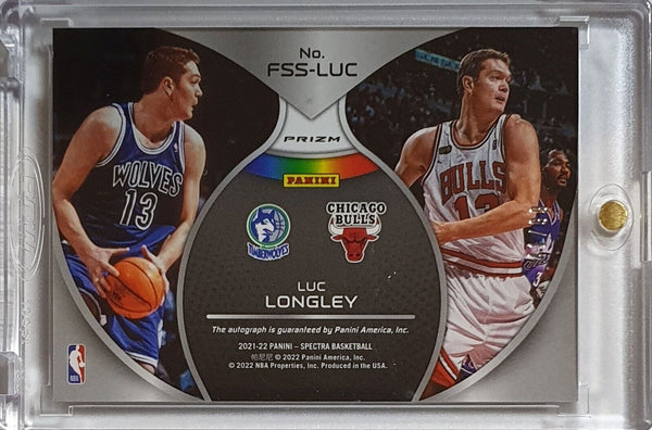 2021 Panini Spectra Luc Longley AUTO HOLO /99 Full Spectrum Signature - Rare