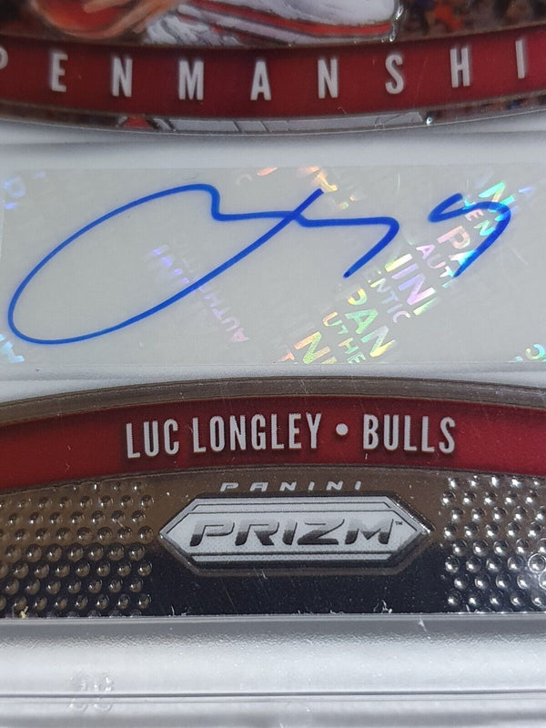 2019 Panini Prizm Luc Longley AUTO Penmanship - Ready to Grade