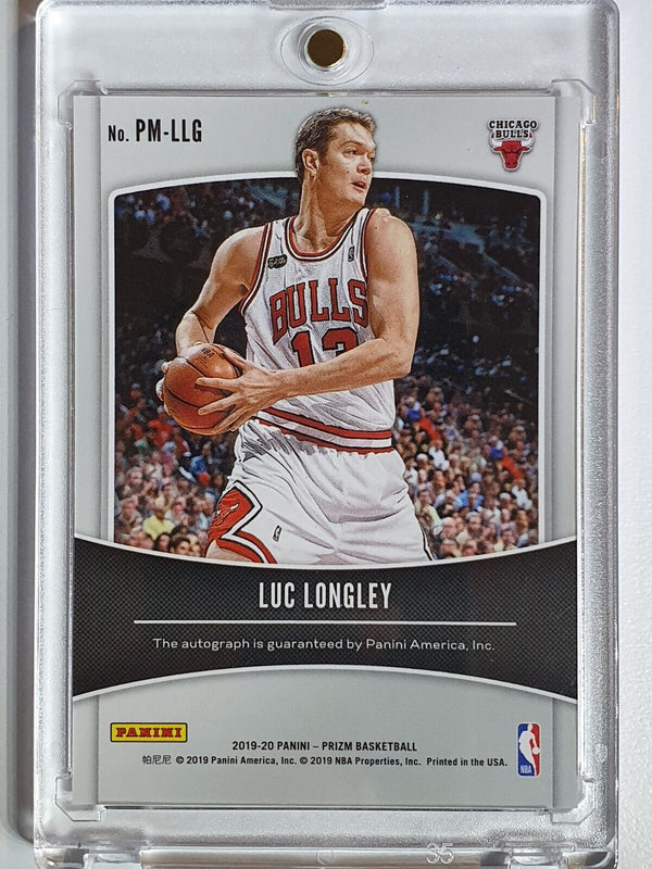 2019 Panini Prizm Luc Longley AUTO Penmanship - Ready to Grade