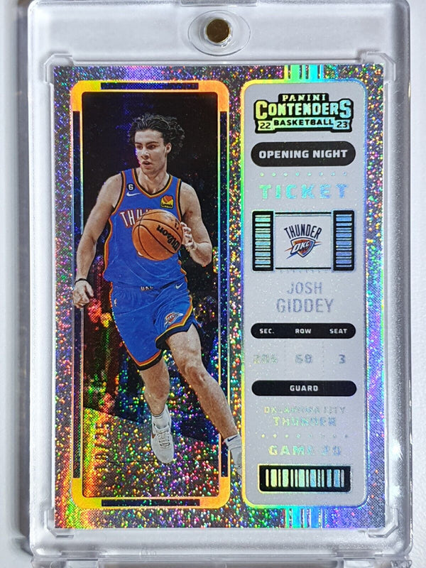 2022 Panini Contenders Josh Giddey #16 OPENING NIGHT /25 FOTL - Ready to Grade