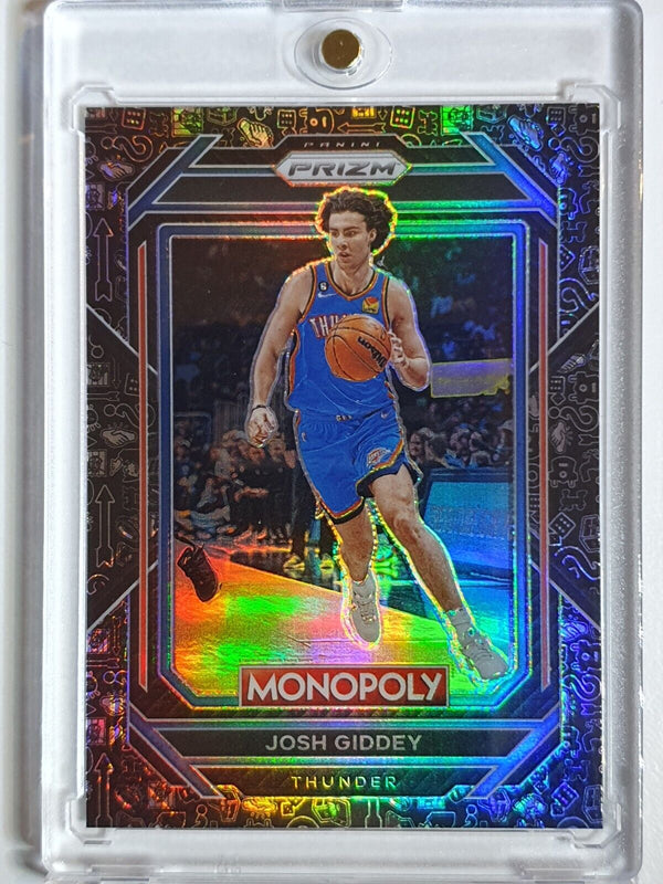 2022 Prizm Monopoly Josh Giddey #61 BLACK CLASSIC ICONS Prizm - Ready to Grade