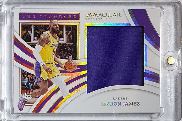 2021 Panini Immaculate LeBron James #PATCH /25 Game Worn Jumbo Jersey - Rare