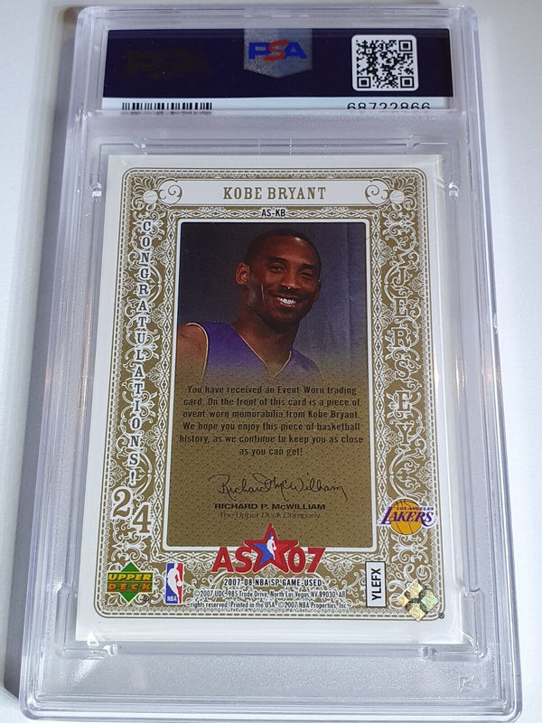 2007 SP Game Used Kobe Bryant #PATCH Game Worn Jersey - PSA 9 (POP 6)