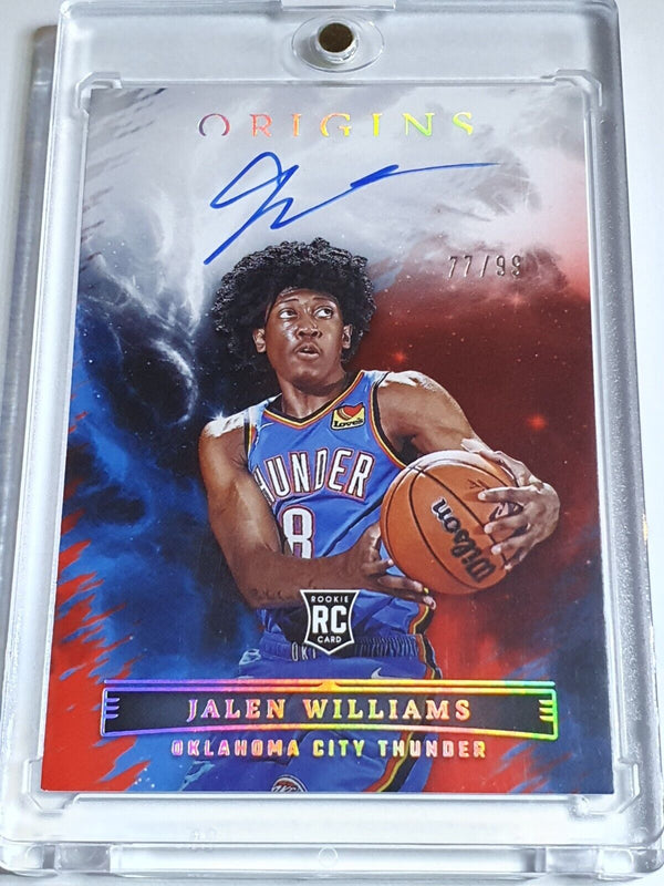 2022 Panini Origins Jalen Williams Rookie AUTO RED /99 On Card Autograph - Rare