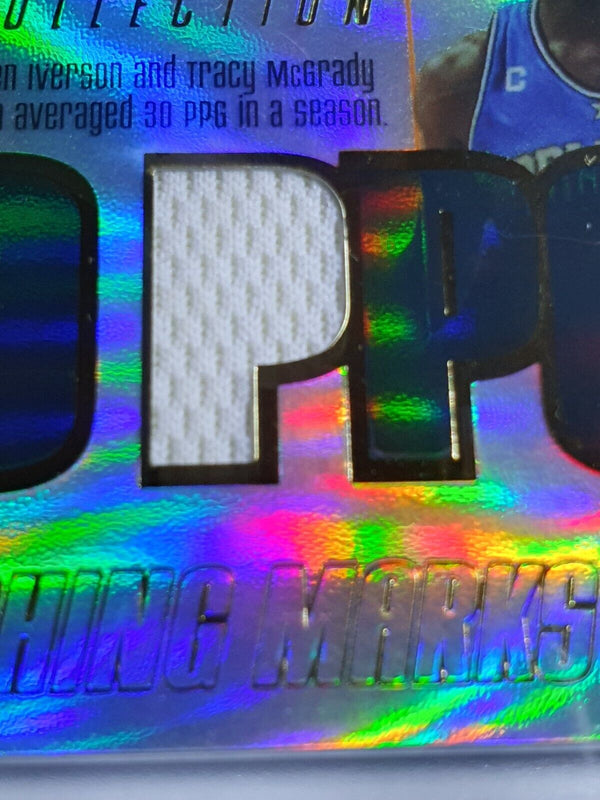 2003 Topps Allen Iverson Tracy McGrady #PATCH /250 Dual Game Worn Jerseys - Rare
