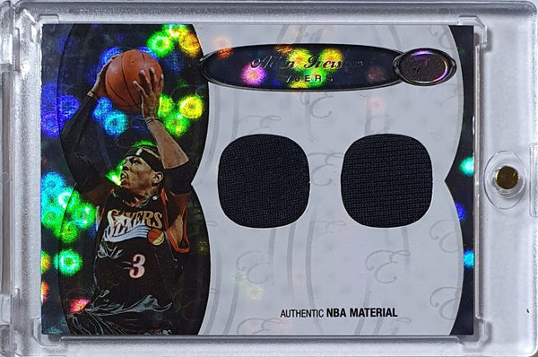 2006 Bowman Elevation Allen Iverson #PATCH /99 Game Worn Dual Jerseys - Rare
