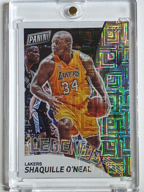 2019 Panini National Shaquille O'Neal ESCHER SQUARES /25 Prizm - Ready to Grade