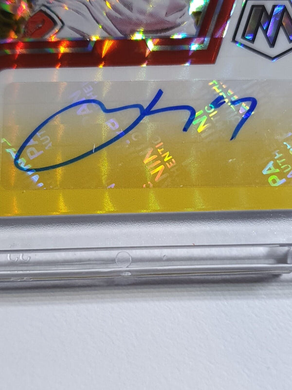 2021 Panini Mosaic Luc Longley AUTO FUSION RED & YELLOW Autographs - Rare